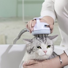 로지 애견 마사지 샤워헤드, 로지 애견 마사지 샤워헤드 (화이트), 2개