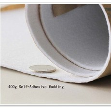 self 접착 스티커 면 폴리에스터 wadding batting interlining 필러 지갑 patchwork quilting craft diy projects lining, 400g 50x100cm, 400g 50x100cm, 1개
