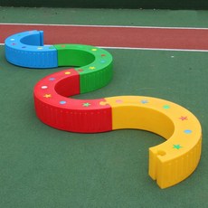 유치원 초등 체육 모양 운동회 평균대 외발수레 반달 단체게임 대회, 1개