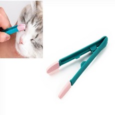 쿠이오 실리콘 눈물자국 클렌징 브러시 고양이눈꼽 애견눈물자국 고양이눈물케어