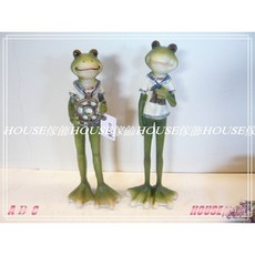 House傢飾館 復古海洋風格 水手服青蛙擺飾(2個一組), 1個