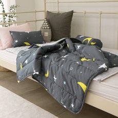 이블랑 어린이집 낮잠이불 풀세트, 달별 그레이