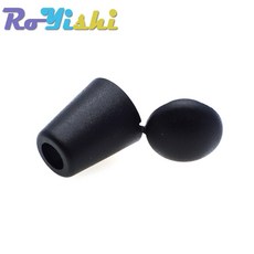 벨 코드 끝 토글 클립 플라스틱 블랙 뚜껑이 달린 10개 액세서리 파라코드 의류 팩당