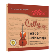 앨리스 Alice 첼로 줄 스트링 셋트 4줄 A806, 1세트, 스틸