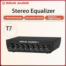 Douk Audio 이퀄받침대 밸런스드 XLR RCA 앰프 홈 앰프용 T7 7 밴드