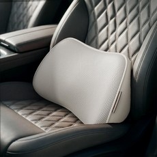 YF 자동차 메모리폼 허리쿠션 통기성 강한 차량용 요추쿠션 골반쿠션, 1개, 화이트