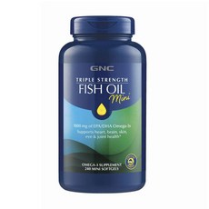 GNC 健安喜 Triple Strength魚油迷你軟膠囊, 240顆, 1罐