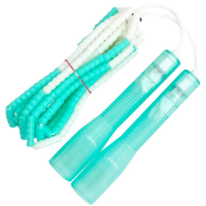 제이에프로프 트윙클 어린이 투명 연질 구슬 줄넘기 13.3cm, 민트, 1개