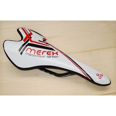 台灣製，白色MEREK wFpro全碳纖維 carbon 座墊，公路車坐墊，超輕量椅墊, 1個