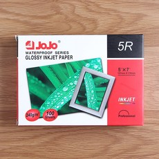 광택 잉크젯 인화지 100매 사진출력 포토용지, 5X7, 1개
