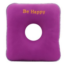 이솔홈 에어메쉬 기능성 사각 도넛방석, 빨간색색상, 1개