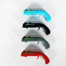 크리 에이 티브 권총 병따개 모자 총 출시 병 뚜껑 다기능 맥주 병 뚜껑 발사기 ABS 가정용 제품, [04] 파란