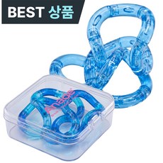아네드 탱글 피젯 토이 스트레스 해소 집중력 향상 ADHD완화, 1개, 크리스탈 블루
