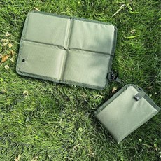 카라비너 접이식 등산 캠핑 야외용 방석 매트, 카키