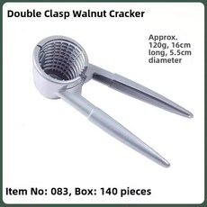 정밀 호두 껍질 벗기는 도구 다기능 견과류 기구 페칸넛 헤이즐넛 살구씨 산호두 펜치, 1개, 3. 083 더블 클램프 일반 너트 클램프