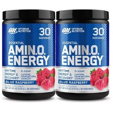 옵티멈 뉴트리션 아미노 에너지 무설탕 블루 라즈베리맛 270g, 2개