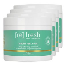 Refresh Skin Therapy 브라이트 필 패드, 1개, 80개입