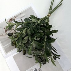 블랙 올리브 부쉬 40cm 내추럴 빈티지 감성 조화 인테리어소품