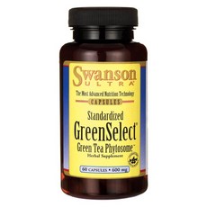 SWANSON 斯旺森 綠茶植物體膠囊 600mg, 60顆, 1罐