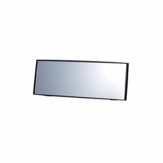 CARMATE 寬版3000R緩曲面黑框車內後視鏡 鉻鏡(長270x寬90mm) M41, 1個