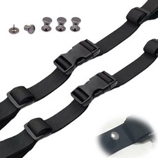 XLANMAY 5월 2세트 배낭 가슴 스트랩 4pcs 로케이터 조절 가능 추가 기능 야외 실내용 블랙