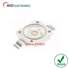 10개 LUWW5SM 7060 흰색 SMD LED 플랫 렌즈 3W 6500K 350mA 82 130LM 울트라 브라이트 PLCC 2 W5SM KYLX 5P