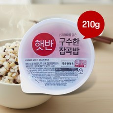 햇반 구수한 잡곡밥 210g 24개입, 24개