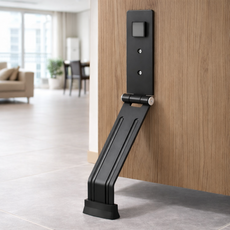 브레텐 무타공 문 닫힘 방지 도어 스토퍼, 블랙, 1개