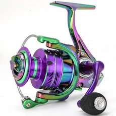 JOF 새로운 최대 드래그 21KG 스풀 낚시 릴 기어 5.2:1 비율 고속 스피닝 릴 캐스팅 릴 잉어 바닷물, Orange, 2000 Series