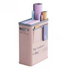 홈트 리빙박스 수납 정리함 멀티 수납함 칸분리형 홈트정리용, 핑크, 1개