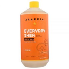 Alaffia Babies and Kids 버블 배스 섬세한 피부를 위한 부드러운 목욕 필수품 파라벤 및 황산염 프리 비건 오래 지속되는 거품으로 진정 코코넛 딸기 4, 16 Fl Oz (Pack of 1), Coconut Strawberry