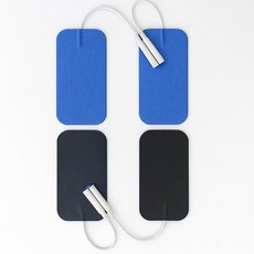 파란색 저주파 패드 검은색 중형 핀타입 단추타입 호환 마사지패드 4입