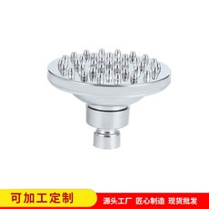 臺灣熱銷 臺灣熱銷 浴室塑料鍍鉻頂噴多規格塑料淋浴噴頭 增壓圓形洗澡雨淋ABS噴頭, 1個, 4寸（10cm）