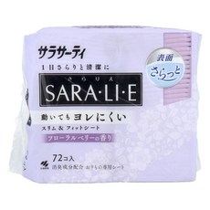 KOBAYASHI 小林製藥 Sarasaty Sara.Li.E纖薄貼身護墊 花香莓果香, 14cm, 72片, 1包