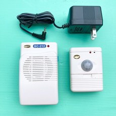 獅湖 BC-212 小精靈分離式來客報知器 居家防盜感應器, 1個, 原裝組（一發一收，附一個接收器變壓器)