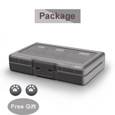 충격 방지 방수 게임 카드 홀더 닌텐도 스위치 용 24 개의 카트리지 슬롯이있는 스크래치 방지 보관함 케이스, [06] grey, 1개