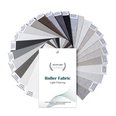 Weffort 전동 쉐이드 세미 암막 패브릭 샘플 스마트 블라인드 HomeKit 알렉사 구글 홈 전기 리모컨 포함 거실용 윈도우 335118