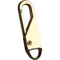 萬能拉鏈頭 萬用拉鍊 可拆卸拉鍊頭 活動多功能拉片 箱包拉鏈配件 衣物縫補萬能神器, 淺金, 1件