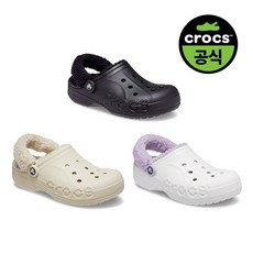 크록스 공식 공용 BAYA LINED FUZZ STRAP CLOG 3종 택1 (23FUCL206633)