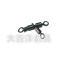 大西洋釣具 強力型 螺旋三叉轉環 大包裝, 1個, 3x4