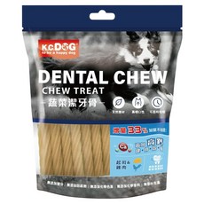 K.C.DOG 開心狗 螺旋潔牙骨 好拿易攜帶 美味潔牙 無化學色素及基因改造成份 軟Q質地 老幼犬適用, 高鈣 + 起司, 400g, 1包