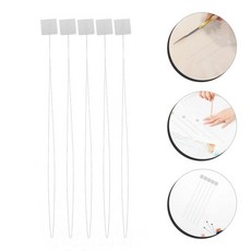 바늘통사기 긴 와이어 뜨개질 바늘 실꿰기 도구 코바늘 손바느질, 1개