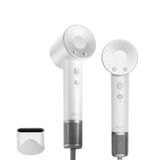 인플리바타 BLDC 항공모터 초고속 저소음 헤어 드라이기 멀티 모드 음이온 드라이어 1600W+자기흡입노즐, 화이트, BLDC-87