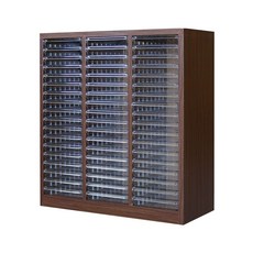 네일 진열장 선반형 정리대 수납장 정리함 아크릴 서랍장, 1.3mm, 우드패턴 3단 49단 12+4cm 이내
