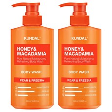 쿤달 퓨어 바디워시 페어앤프리지아향, 500ml, 2개