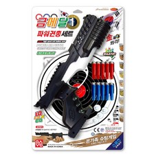 금메달 사격 파워 공기권총 세트, 혼합색상, 1세트