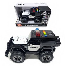 비앤시 경찰차 RC 폴리스카 무선조종 경찰차 장난감, 1개
