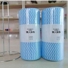 可水洗懶人抹布 一次性廚房抹布 吸水不沾油洗碗巾 廚房防水防油貼紙, 1個, 2捲共100片+底座一衹 經濟
