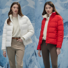 스케쳐스 여성 웜 플리스 헝가리 화이트 다운 자켓 4종