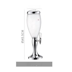 채움픽(채움마켓) 쏘맥타워 디스펜서 파티 타워, 실버 2L, 1개, 1L